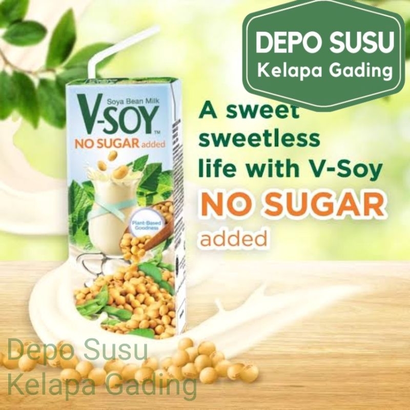 

Vsoy 200ml No Sugar Added | Cocoa | Multigrain | Unsweetened Unsweet Chocolate Choco Coklat Multi Grain Multi-Grain V-Soy V Soy Susu Kacang Soya 200 ml