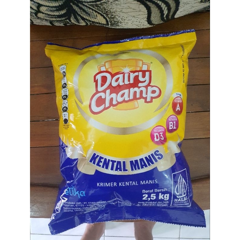 

Dairy champ 2.5 kg susu kental manis