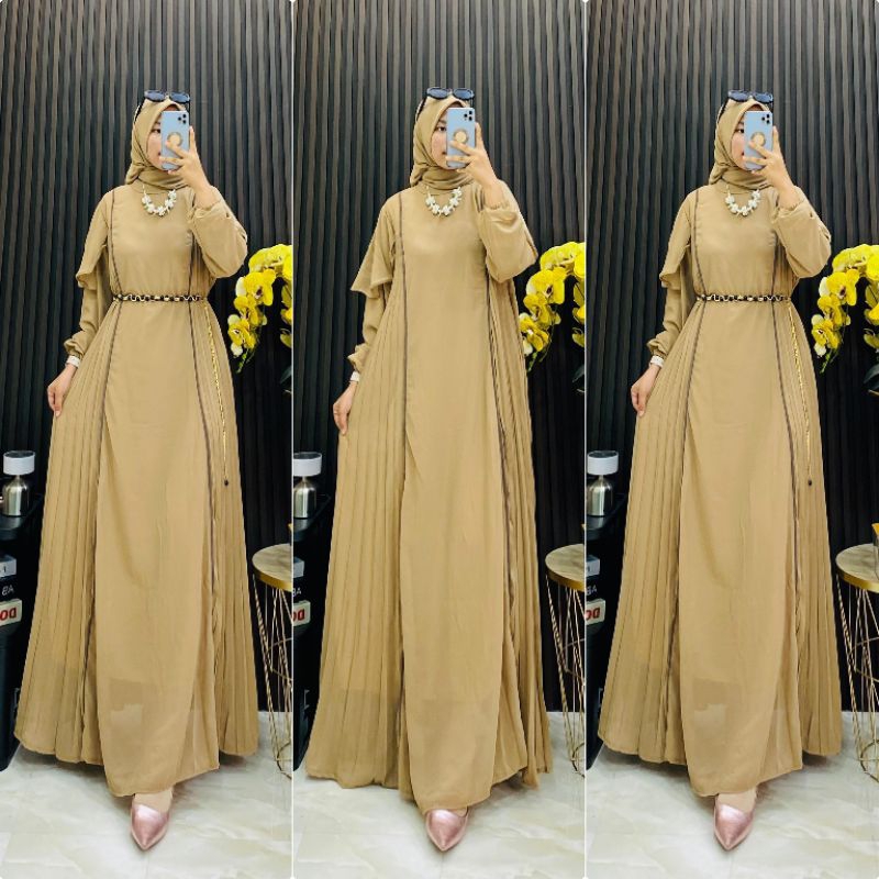 GAMIS SET HIJAB SHAKIRA ||••|| GROSIR BAJU MUSLIM KOTA MEDAN