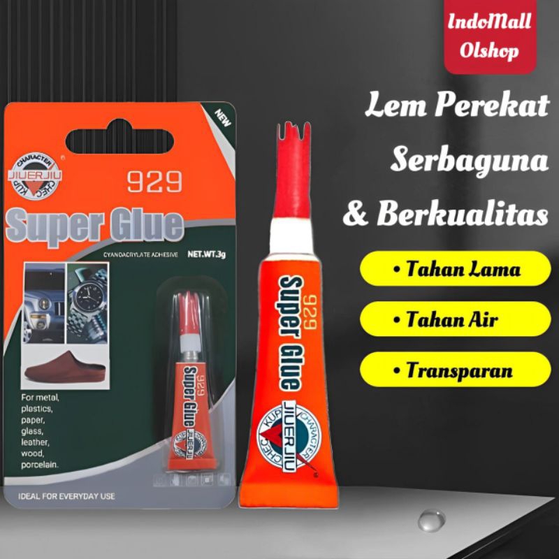 

Lem Super Glue Instant Quick Dry Cairan Perekat Sangat Kuat Maksimal Cepat Kering Serbaguna