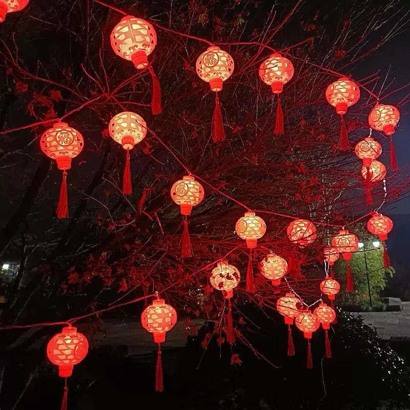 Lampu led tumbrl deret lampion imlek / lampu lampion LED tumbrl Hiasan Imlek Sincia terbaru