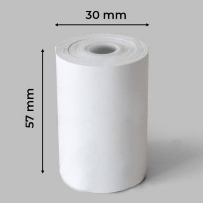 

Kertas kasir thermal edc bluetooth ukuran 57x30mm paket 10 pcs