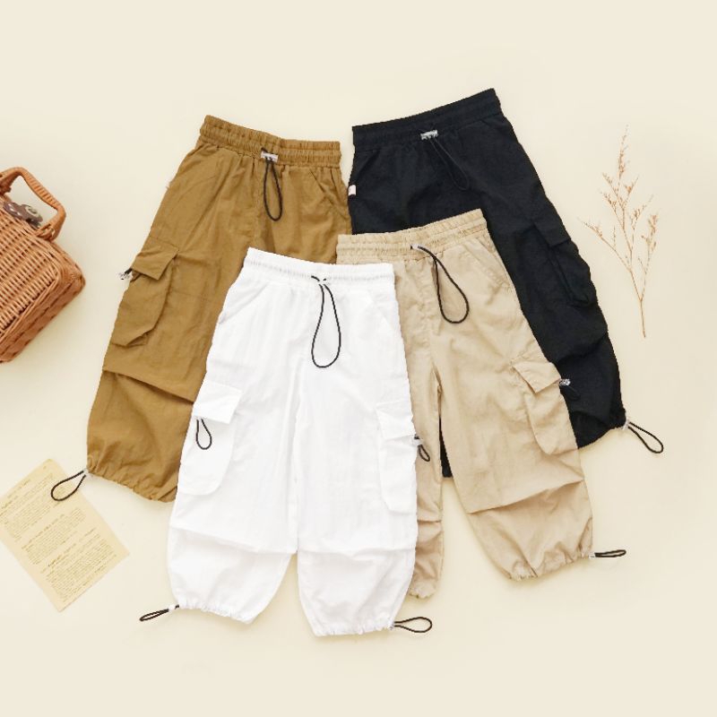 Elrasyakids || Elfilo Cargo Pants || Celana Cargo anak || Celana Cargo panjang anak || Cargo parasut
