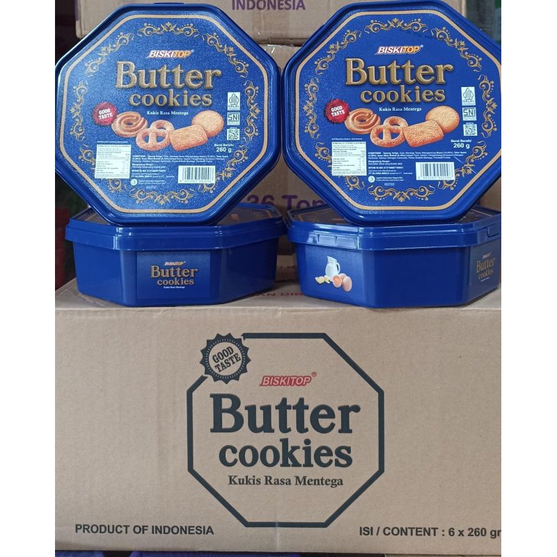 

BISKITOP BUTTER COOKIES (SEGI 8) 260GR