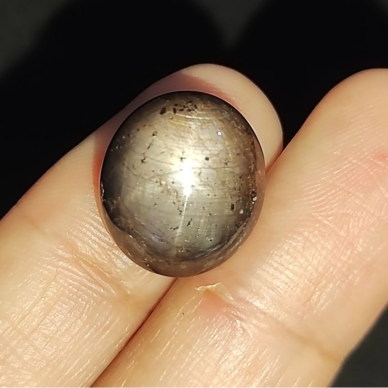 Natural Batu Permata Black Star safir atau Ruby Star Gondola ( I )