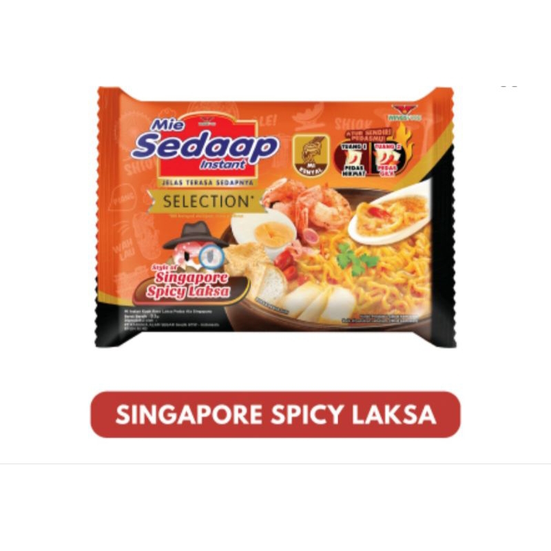 

Mie Sedaap Singapore laksa, Sedaap Kprean Spicy Soup, Sedaap Rawit bingittt