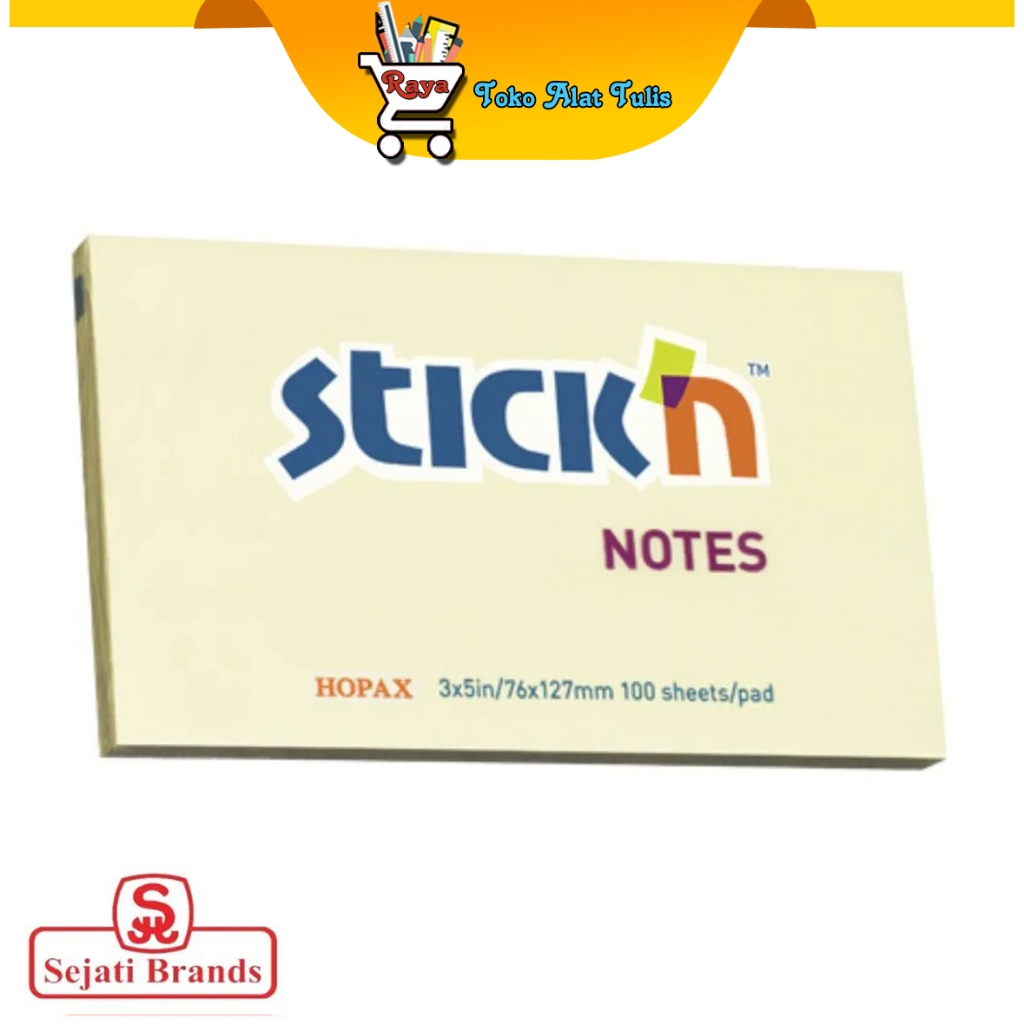 

Stick'n Regular Notes 21009 Pastel Yellow 3×5