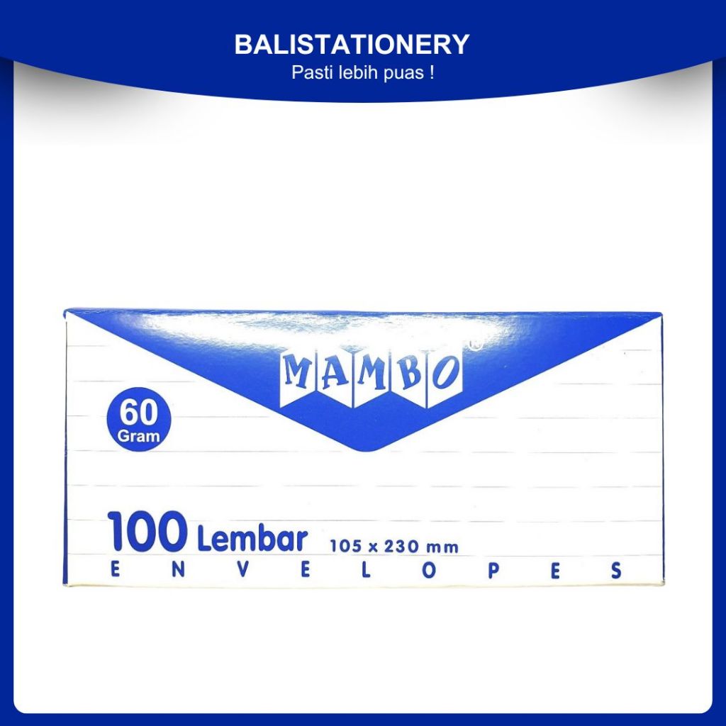 

Amplop Putih Mambo 90 SP 60 gram Buka Depan (tanpa lem)