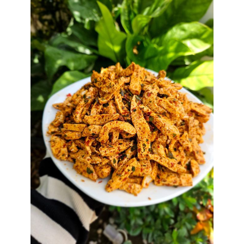 

Cemilan Basreng Stik Premium Pedas