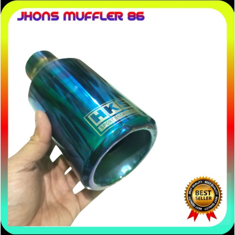 knalpot srigala full blue knalpot suara srigala biru untuk truk canter dan truk mesin turbo