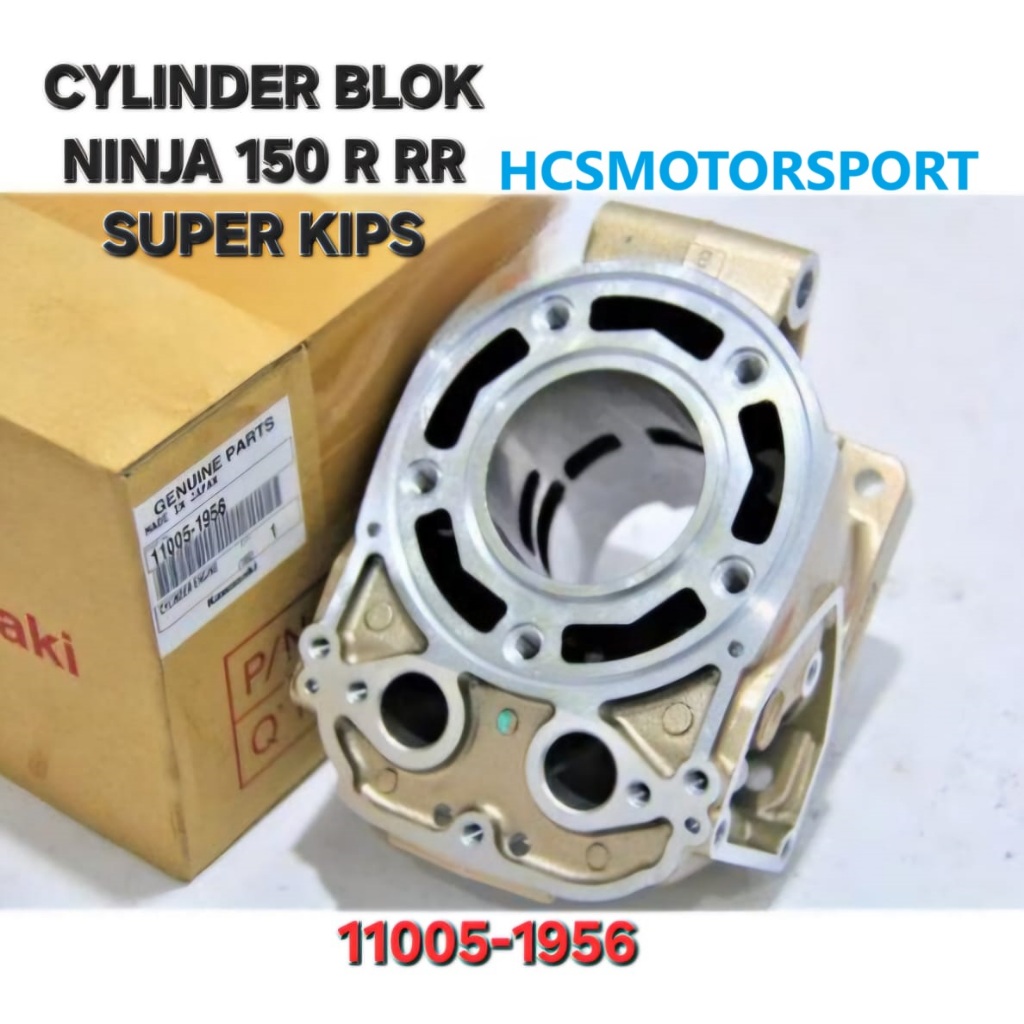 CYLINDER BLOCK BLOK NINJA 150 R RR SS SUPER KIPS GOLD EMAS ORIGINAL KAWASAKI MADE IN JAPAN 11005-195
