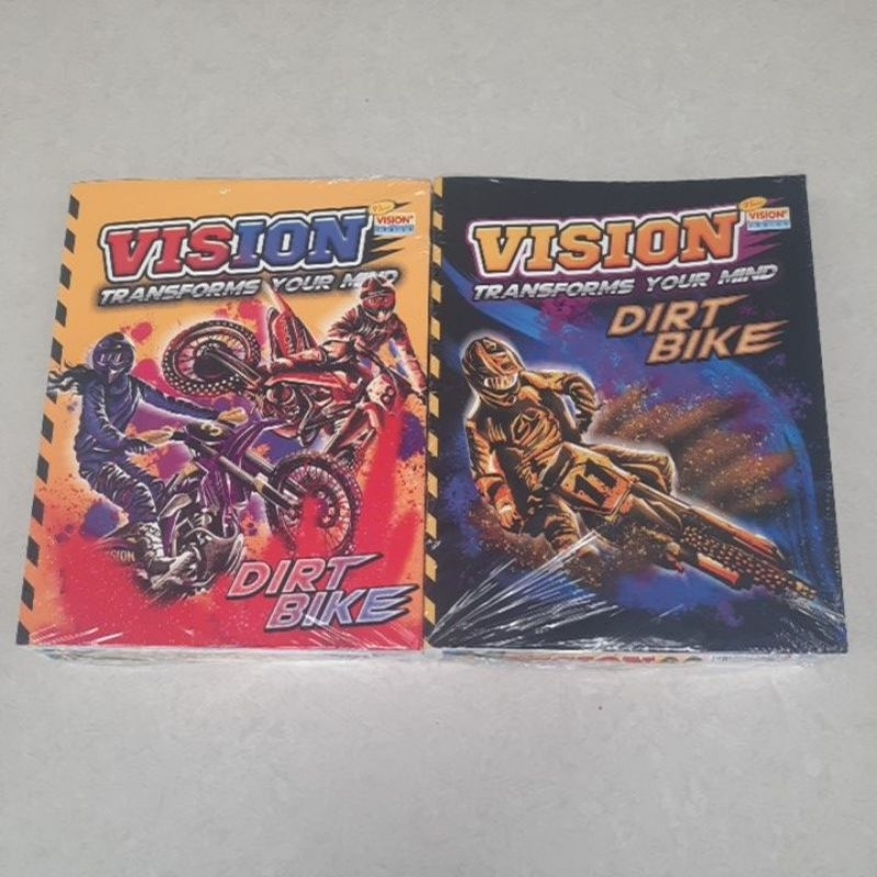 

Buku tulis Vision 38 lembar/1 pak isi 10 buku motif anak laki laki/cowok