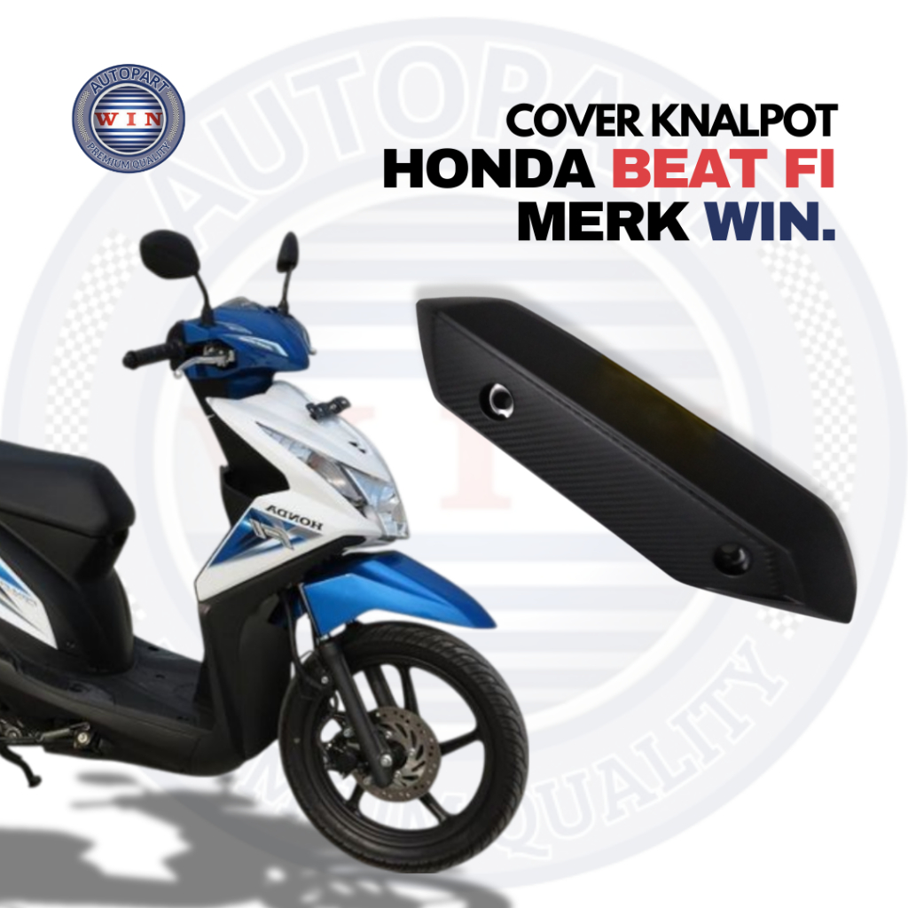 Cover Knalpot Beat Fi || Cover Penutup Knalpot Tutup Knalpot Motor Honda Beat Fi Merk Win