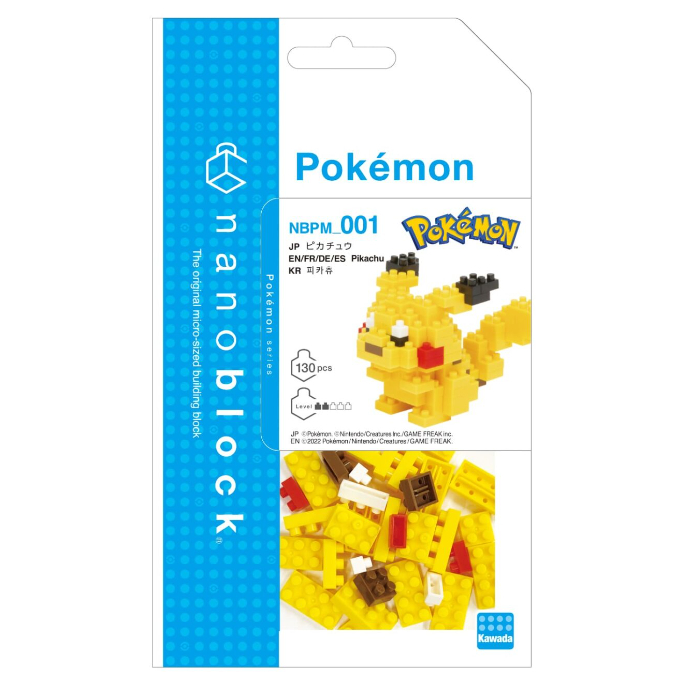 [IMPOR JEPANG] BNIB ORIGINAL Kawada Nano Block Pokemon PIKACHU PIPLUP Lego Brick STOK HANYA 1pcs