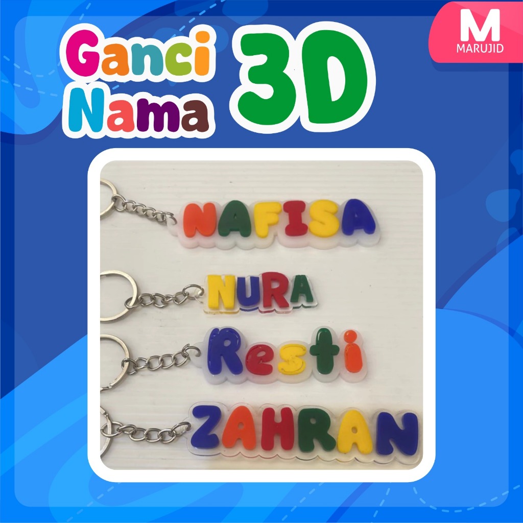 GANTUNGAN KUNCI 3D | GANTUNGAN KUNCI CUSTOM | GANTUNGAN KUNCI AKRILIK