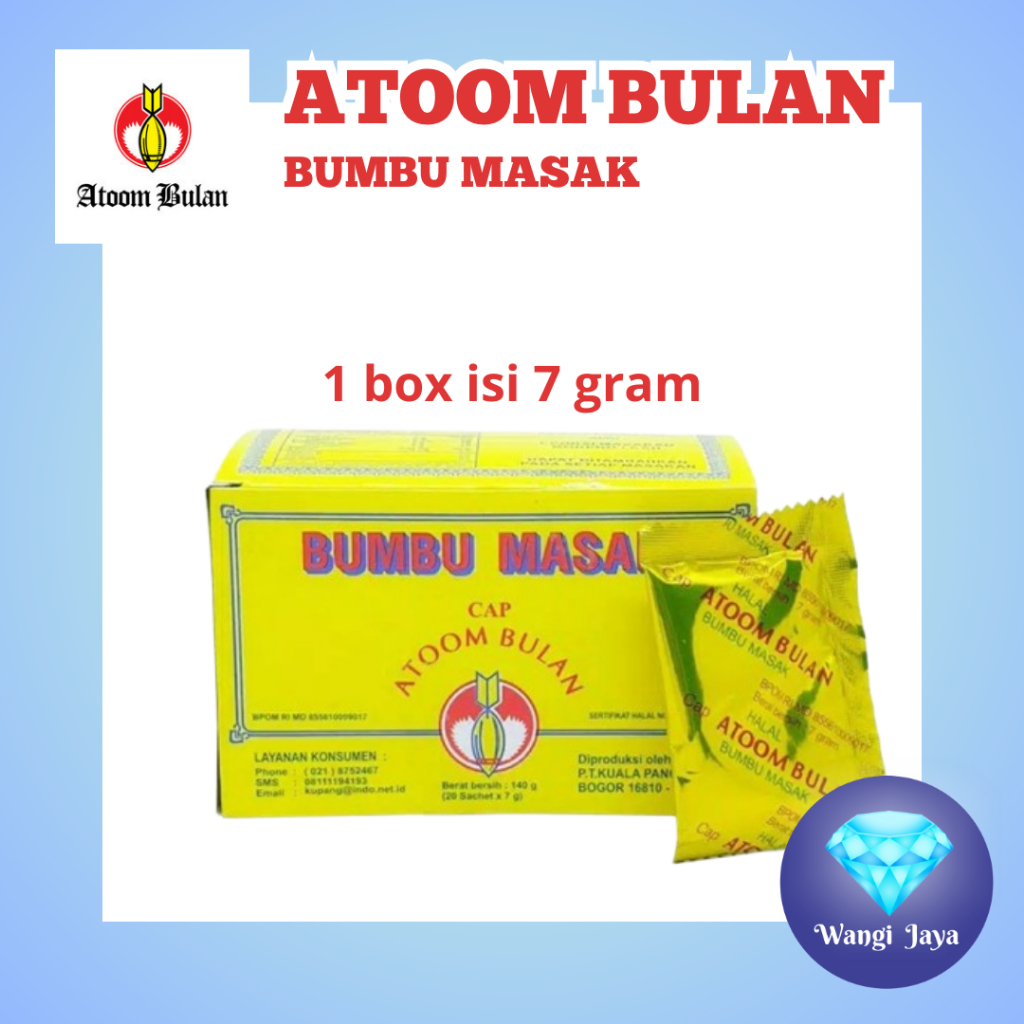 

Bumbu Masak ATOOM BULAN Sachet (7 gram x 20)
