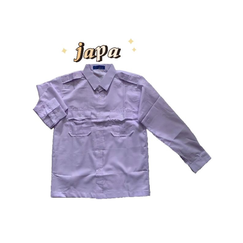 BAJU PASKIBRA/BAJU PMR/PDL.PDH KANTONG ATAS LENGAN PANJANG MERK SERAGAM