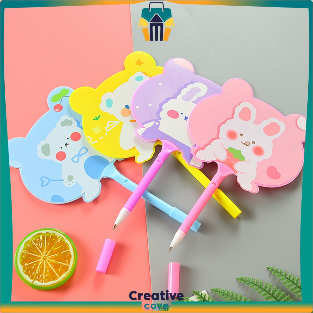 

Pena Kipas Karakter Animal Gemoy / Alat Tulis Ballpoint Motif Kartun / Fan Pen Pena Kipas Souvenir Creative Cove A67