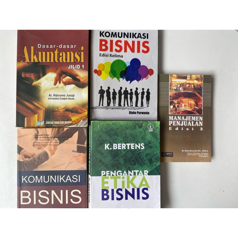 Buku dasar dasar akuntansi jilid 1 Al Haryono Jusup Komunikasi Bisnis Edisi Kelima Djoko Purwanto Ma