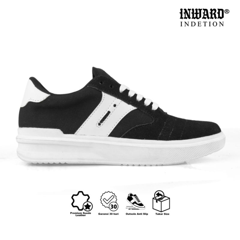 Indetion inward official Shop - Xev Black White | Sepatu casual | Sepatu Pria | sneakers