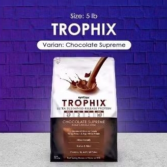 Trophix Syntrax Susu Whey Protein 5lbs Rasa Cokelat (*Free Shaker)