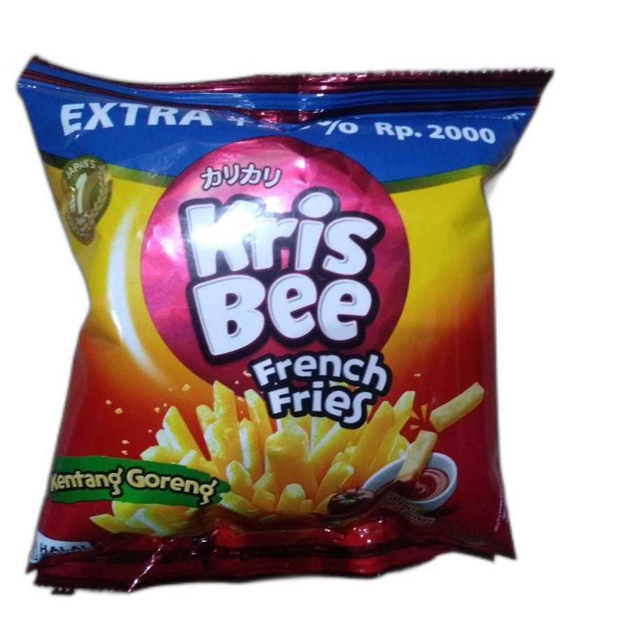 

KrisBee French Fries Kentang Goreng Makanan Ringan (16+4g) / 1 Pc