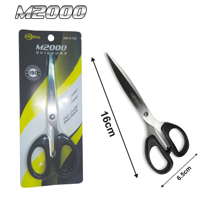 

M2000 Gunting Kertas High Quality/ Stainless Steel Scissors M2000/SM-A165 Gunting murah M2000 / emigo Sedang tajam bahan baja anti karat