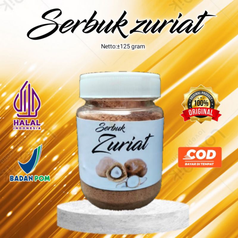 

SERBUK ZURIAT ASLI ORIGINAL isi ±125g/RAMUAN PROMIL/MENINGKATKAN DAYA TAHAN TUBUH/MELANCARKAN HAID/ANTI KANKER/MENYUBURKAN RAHIM