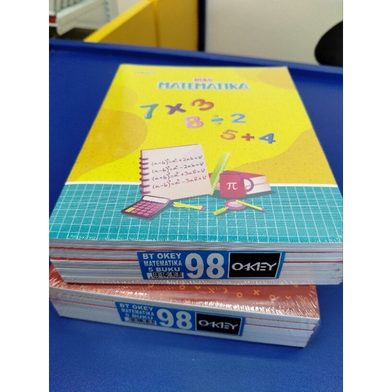 

OKEY - 5 Buku Tulis Matematika 98 Lembar 1 Pack / Buku Matematika Tebal / Buku Kotak Kecil Tebal / Buku Kotak Kecil Matematika