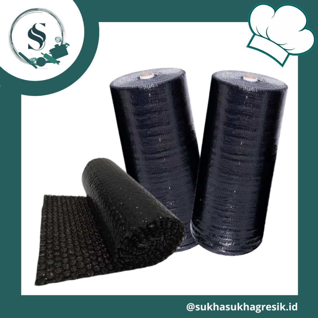 

(SSG) BEST SELLER Bubble Wrap Hitam Roll | Bubble Wrap Tebal Packing Ukuran 125m x 50m (1ROLL BESAR)