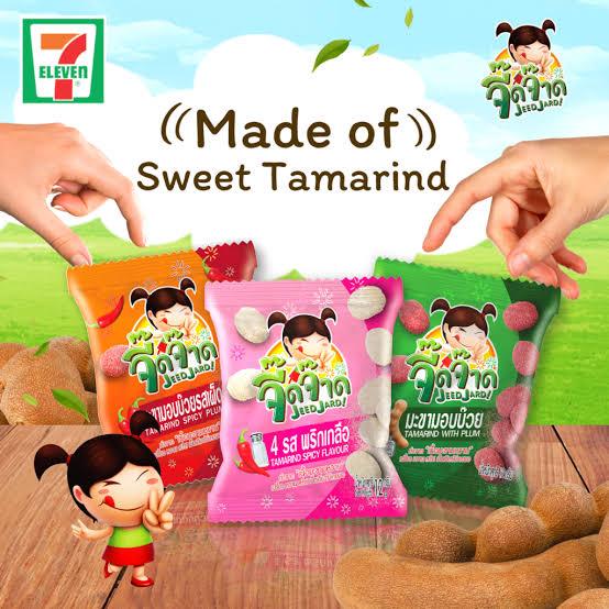 

Jeedjard Tamarind With Plum Permen Asem Chewy Thailand