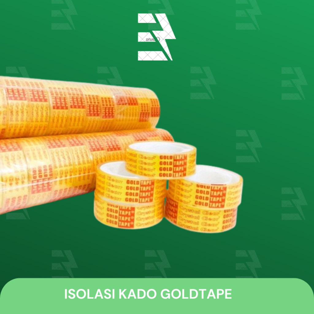 

1 SLOP ISOLASI / SELOTIP/ CELLOTIP KADO BENING GOLDTAPE KECIL