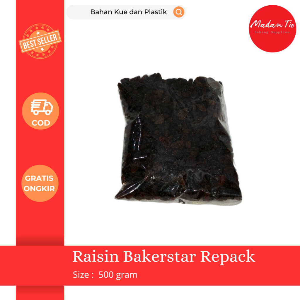 

Raisin Bakerstar 500gram 1pcs