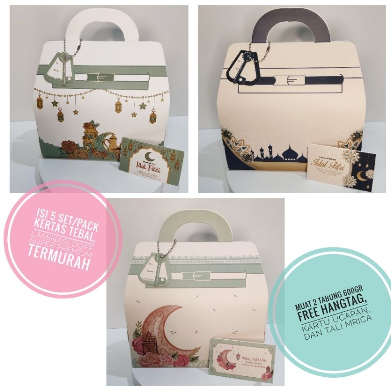 

5set PACKAGING HAMPERS TOPLES DOUBLE 600GR KUE KERING LEBARAN IDUL FITRI TERMURAH