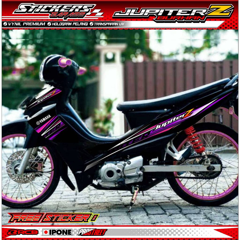 STRIPING VARIASI YAMAHA JUPITER Z BURHAN / STICKER LIST VARIASI MOTOR JUPITER Z BURHAN