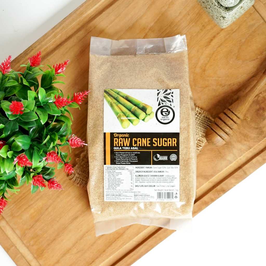 

Earth Living Cane Raw Cane Sugar 1kg