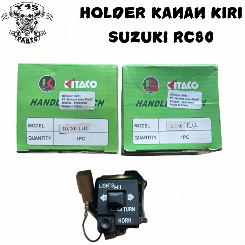 HOLDER KANAN KIRI SUZUKI RC80 KITACO STOK LAMA 1set