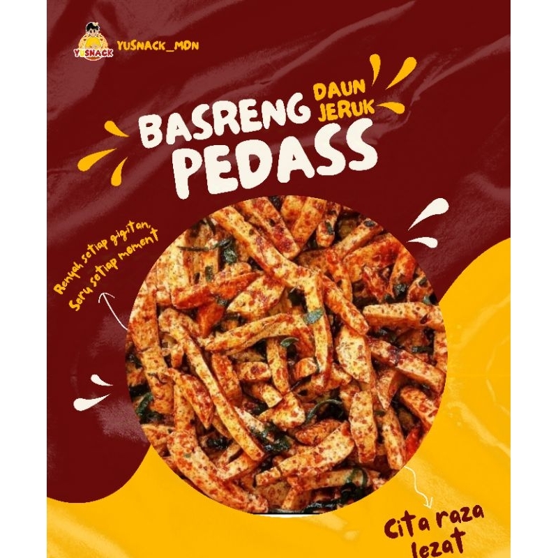

Yusnack_MDN Basreng Daun jeruk Pedas 500 gr