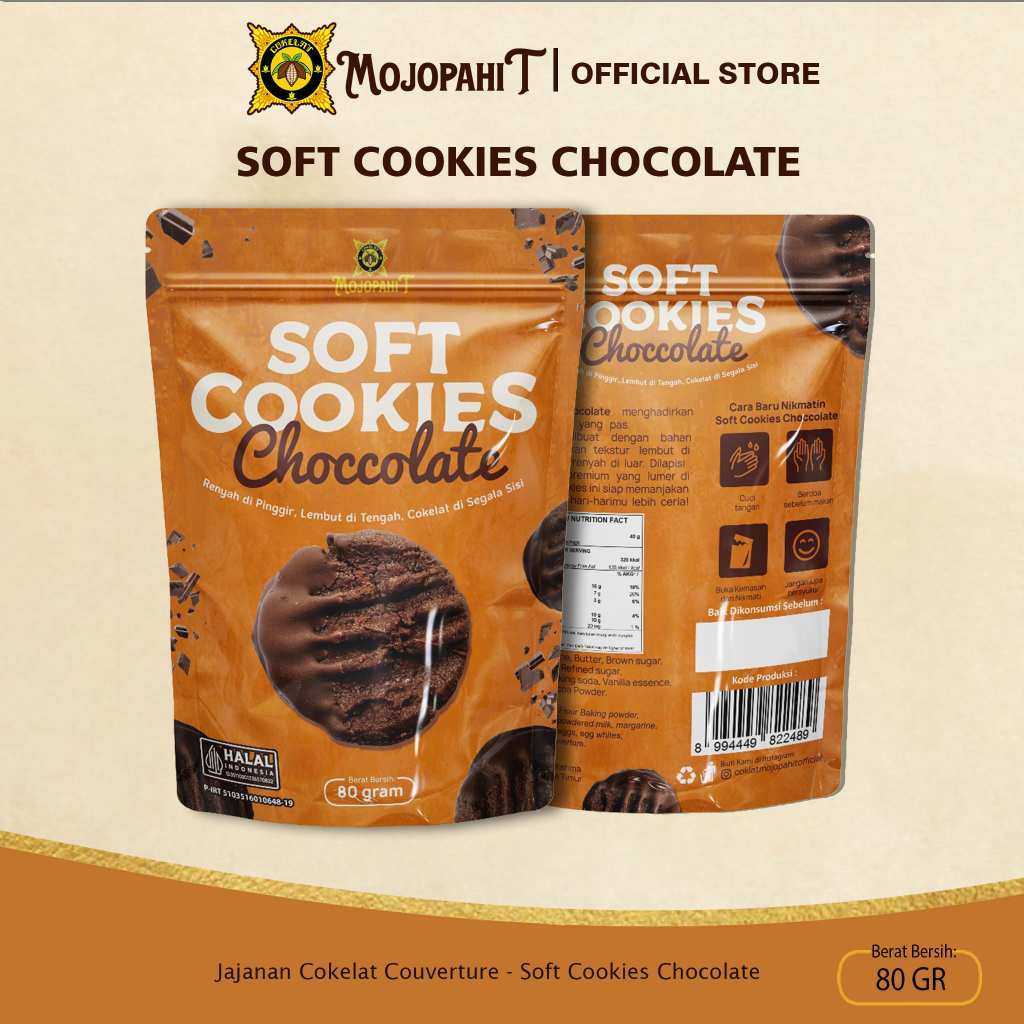 

SOFT COOKIES CHOCOLATE | JAJANAN COKELAT
