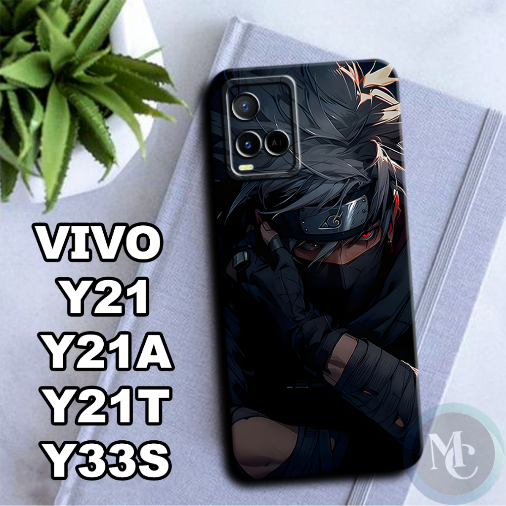 CC16/Softcase karet lentur untuk Vivo Y21,Y21A,Y21T,Y33S/Motif karakter anime /case Vivo Y21/kesing 