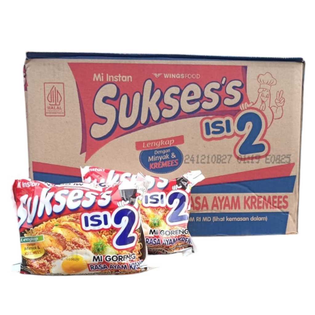 

1 DUS Sukses Isi 2 Mi Goreng dan Kuah Isi 24pcs