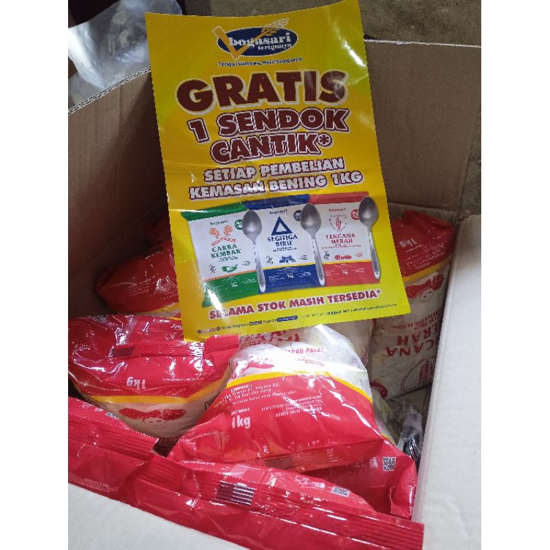 

TEPUNG TERIGU LENCANA MERAH ( Gratis 1 sendok )