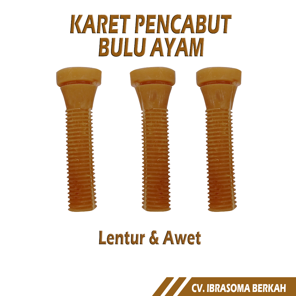 Ay00 Paket Hemat Isi 35 Pcs Karet Pencabut Bulu Ayam Anti Patah Grade A