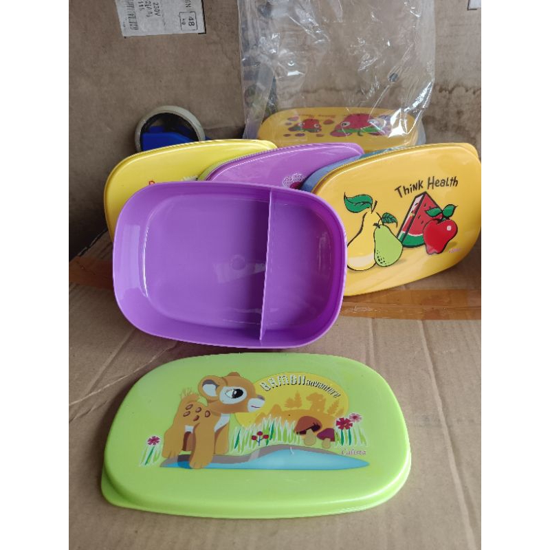 calista lunch box sekat 2 l tempat bekal plastik sekat 2 l temapt nasi l kotak bekal l kotak nasi l 