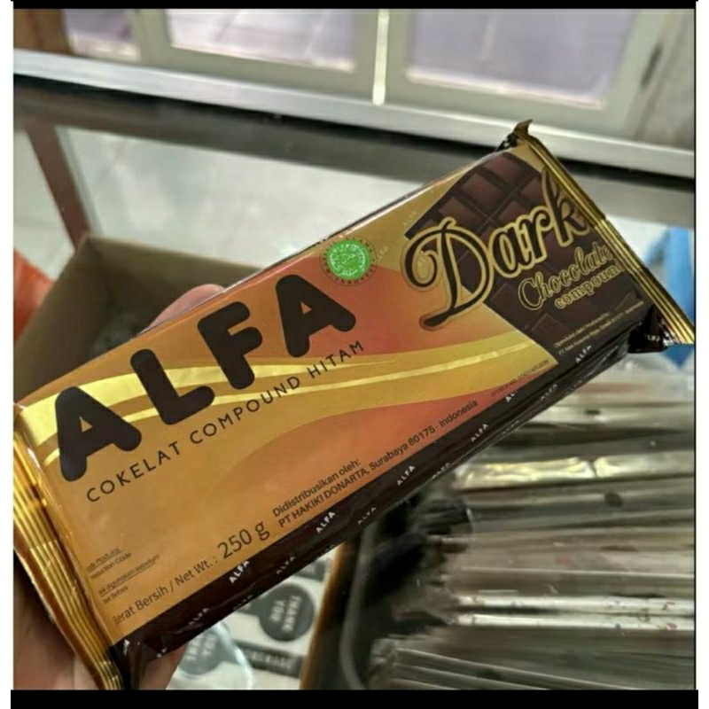 

Alfa coklat compound dark hitam 250 gr HALAL