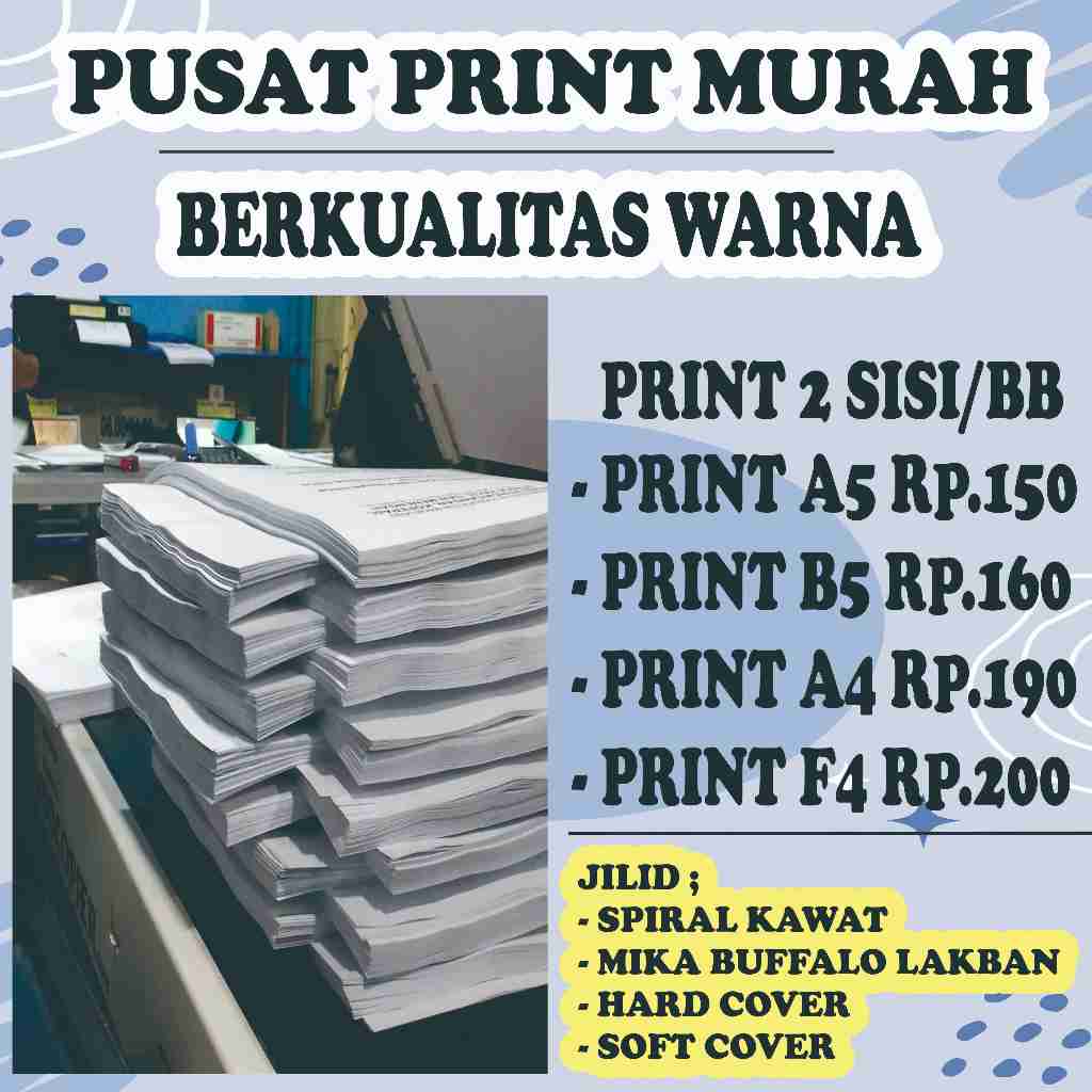 

Print Cepat BERWARNA 80 gsm BEST PRICE TERMURAH / CETAK DOKUMEN MAKALAH PROPOSAL SKRIPSI TESIS BUKU BERWARNA