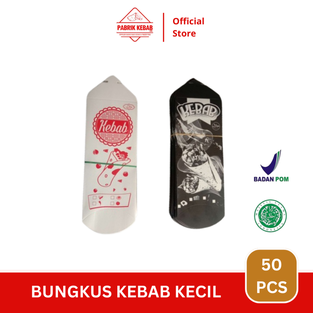 BUNGKUS KEBAB KECIL 50 PCS
