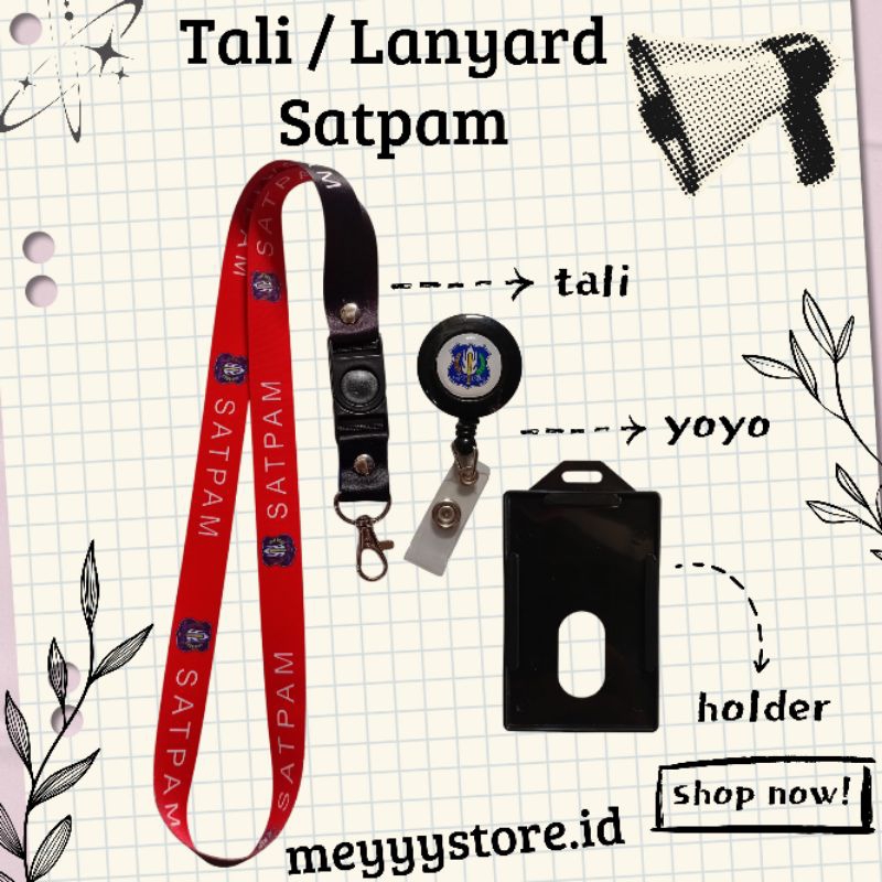 

READYYY Tali Gantungan ID CARD SATPAM / Lanyard SATPAM [STOCK MELIMPAH] Termurahhh Harga Grosir!