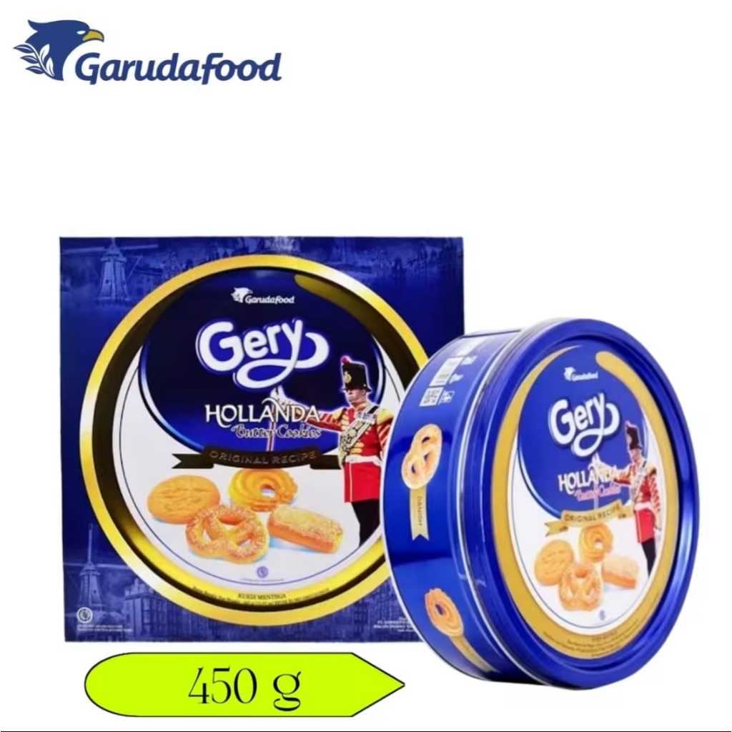 

Gery butter cookies flavor original kemasan kaleng 450gr