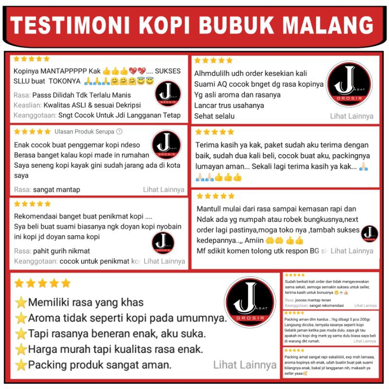 

Kopi Bubuk Giras 100%Original & Resmi Jagat (200Gram)